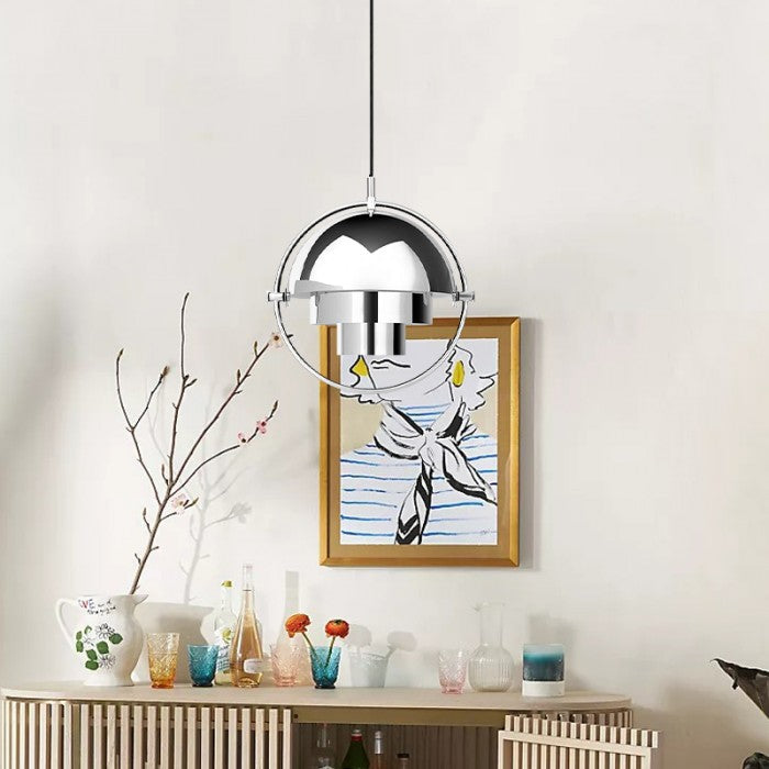 Lampe Pendante LED HanuGlo – Suspension Métallique Moderne à Multi-Couches Rotatives