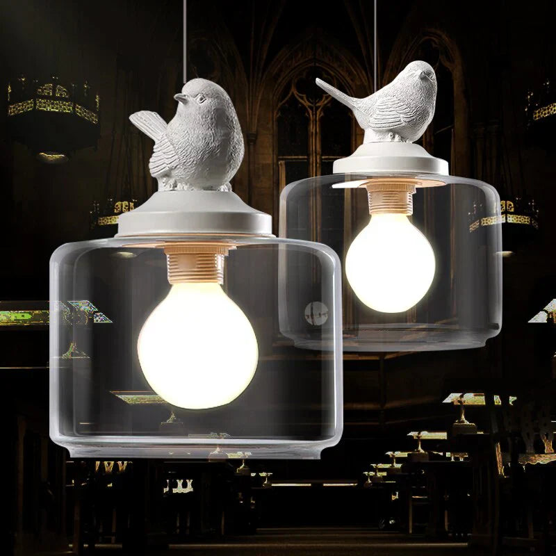 Suspension Élégante à Motif Oiseau – Design Naturel et Moderne