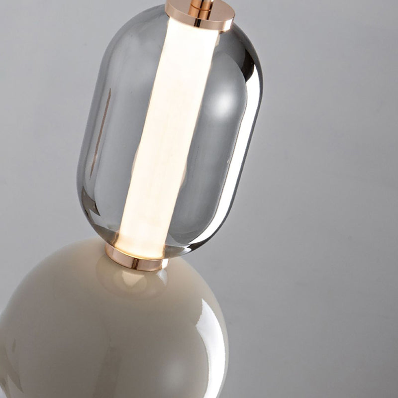 Suspension Scandinave Créative en Fer et Verre – Lampe Moderne Minimaliste