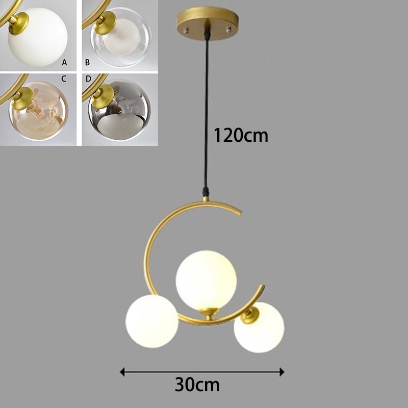 Suspension LED Moderne – Lampe Design en Verre et Acryl pour Salon et Salle à Manger