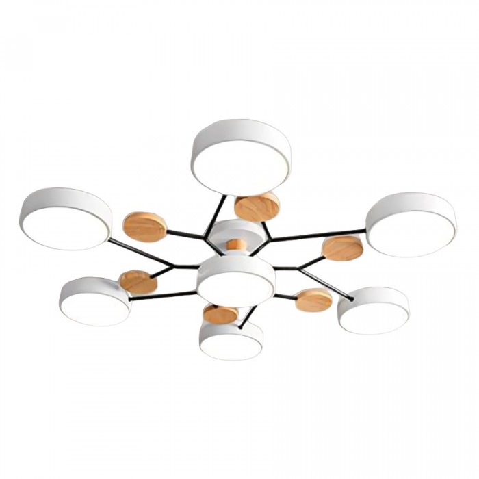 Lampe de plafond LED Nordic Branched Disc - Élégance et chaleur dans votre intérieur