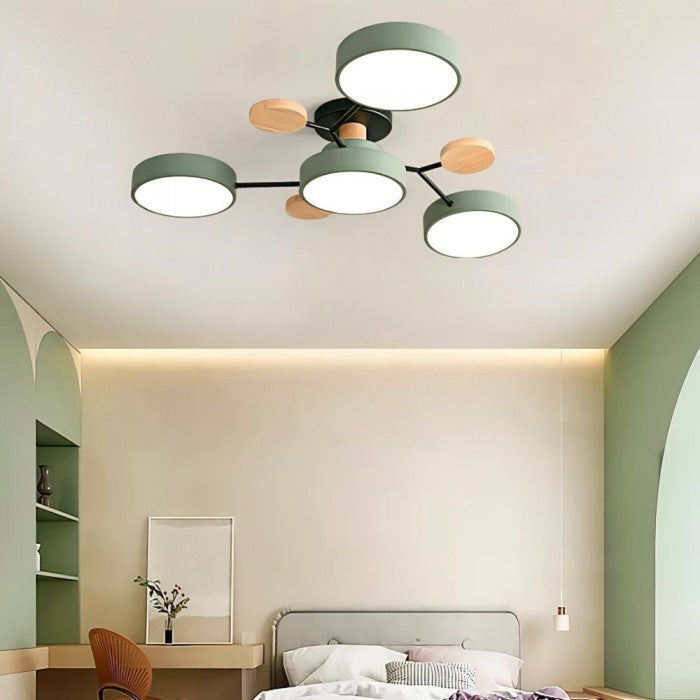 Lampe de plafond LED Nordic Branched Disc - Élégance et chaleur dans votre intérieur