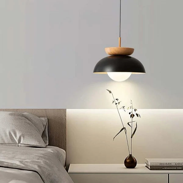 Suspension Nordic en Bois Mi-Dur – Lampe Moderne et Élégante