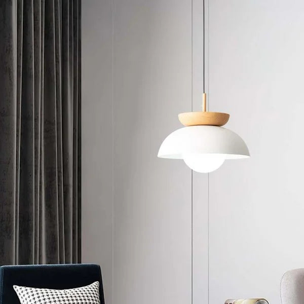 Suspension Nordic en Bois Mi-Dur – Lampe Moderne et Élégante