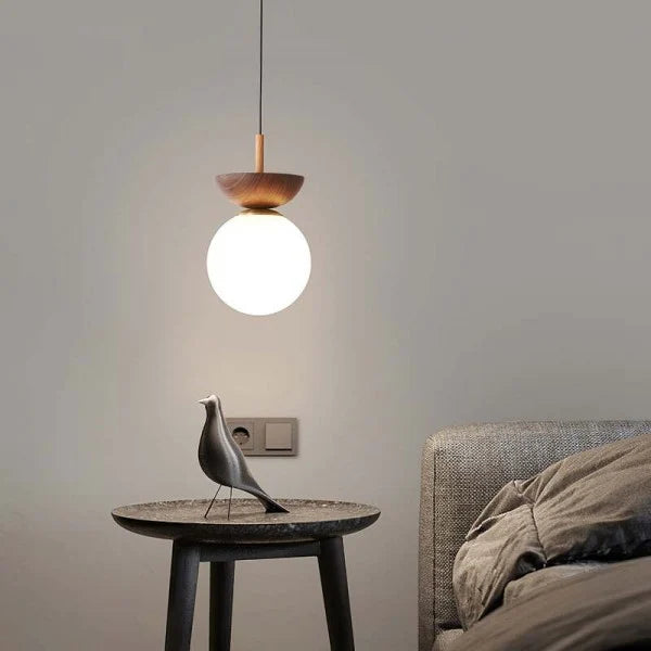 Suspension Nordic en Bois Mi-Dur – Lampe Moderne et Élégante