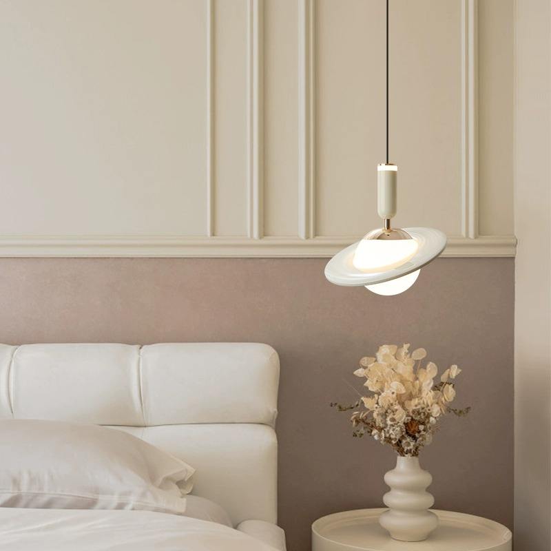 Suspension Saturn Design – Lampe LED Moderne avec Anneaux Ajustables