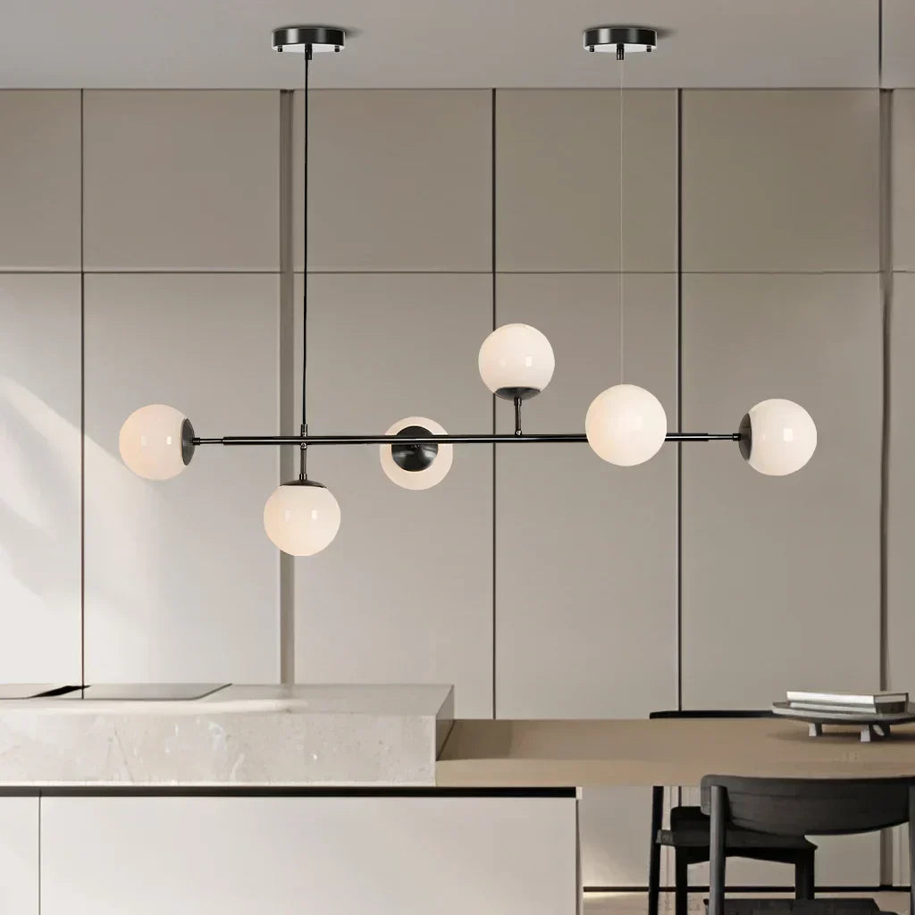 Suspension Orb - Lampe Moderne avec Boules en Verre, Design Élégant en Or ou Noir