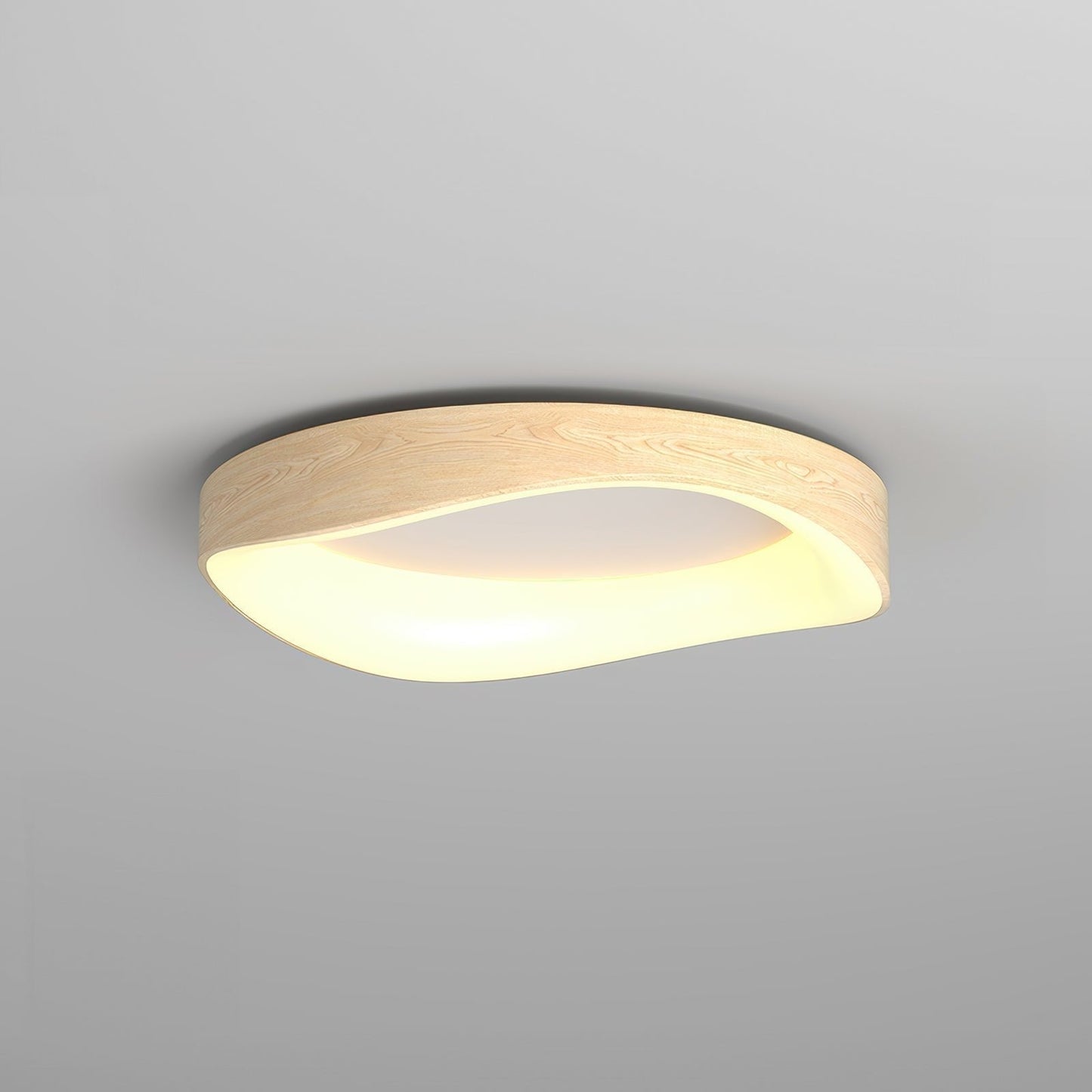 Plafonnier LED Nordic Artistic - Lampe Moderne en Bois et Métal avec Éclairage Doux