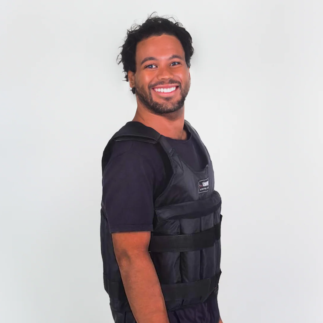 Gilet lesté ajustable 50 kg pour musculation et entraînement intensif – PowerVest Pro