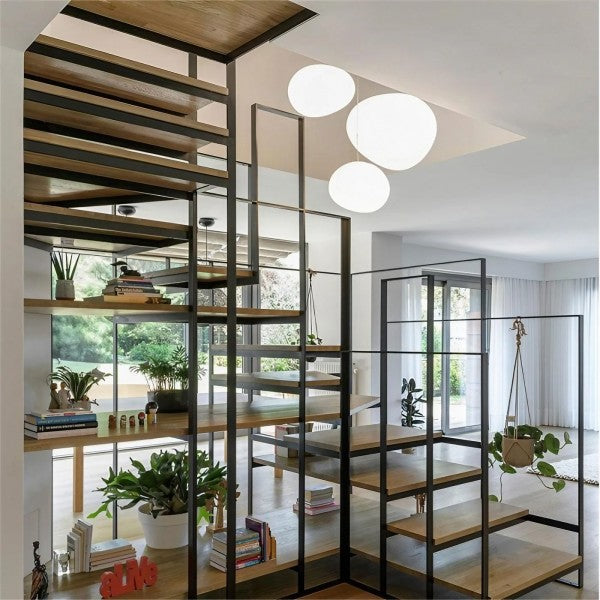 Suspension Nado en Verre Satiné – Design Minimaliste, Lumière Douce, Différents Tailles