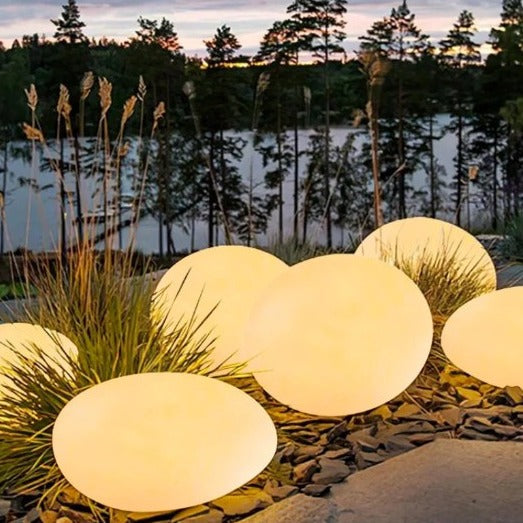 Lampe de Jardin Cobblestone – Éclairage Extérieur Étanche avec Télécommande et 16 Couleurs LED