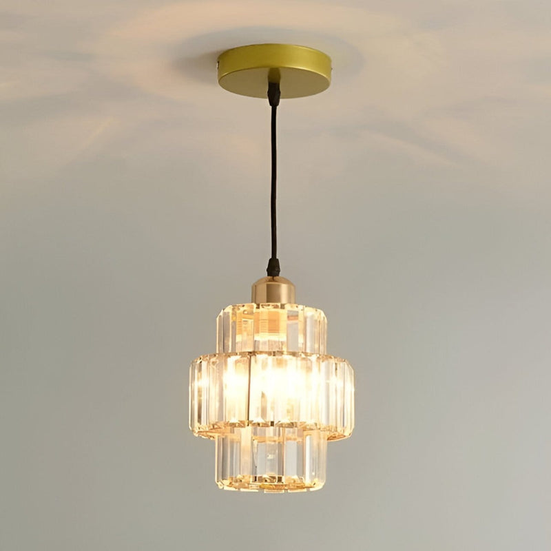 Lampe Plafonnier Cristal en Verre Fernando - Éclairage Élégant pour Hall et Lobby