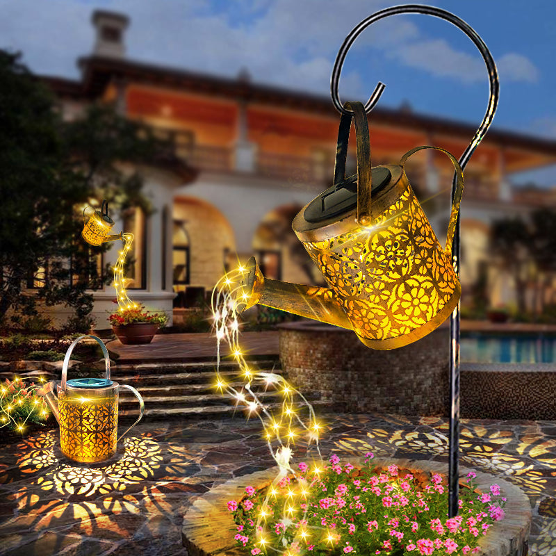 Lampe Solaire Jardin - Douche d'Étoiles avec Lumière LED Décorative et Écologique