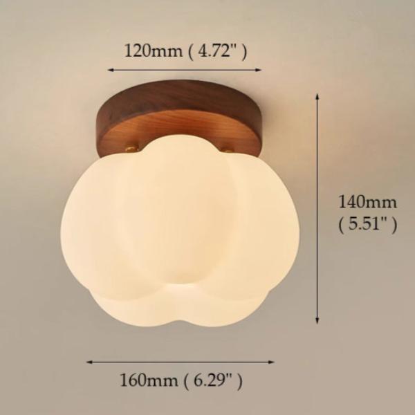 Lampe Plafonnier Pumpkin – Design Unique en Forme de Citrouille, Eclairage LED