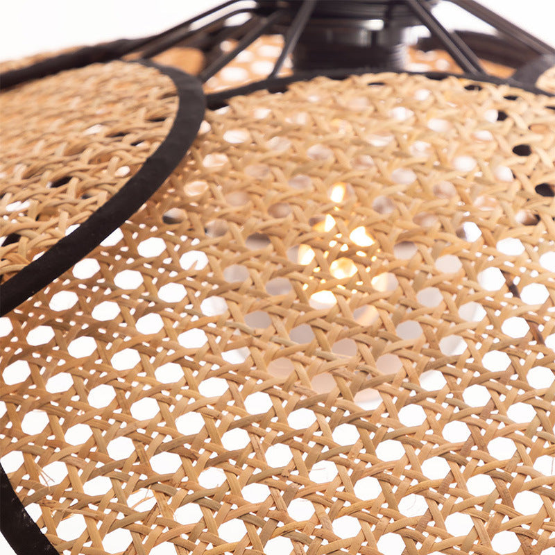 Lampe sur Pied en Rattan - Élégance Naturelle et Design Moderne