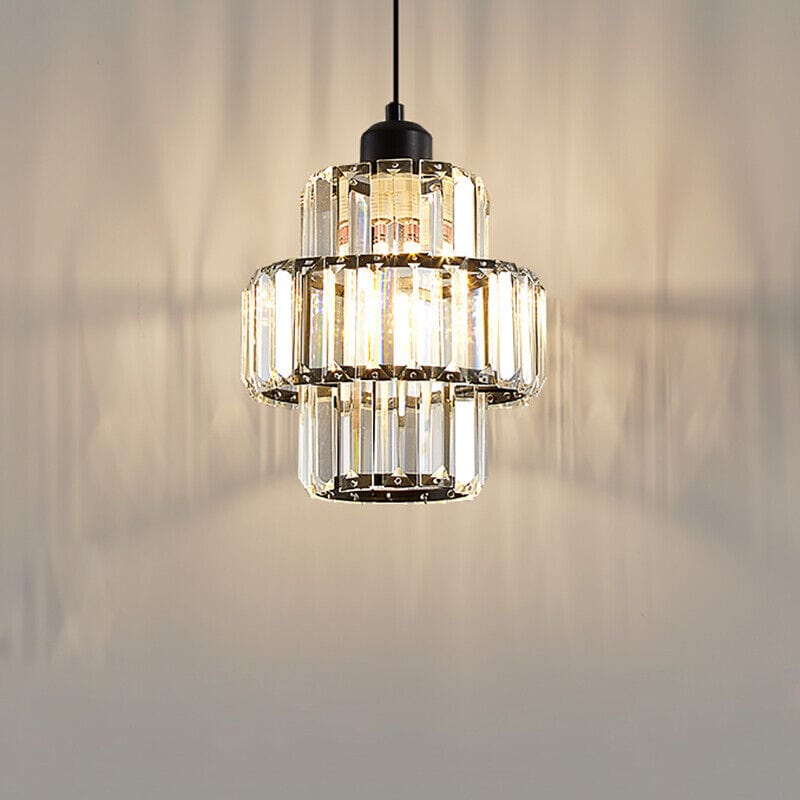 Lampe Plafonnier Cristal en Verre Fernando - Éclairage Élégant pour Hall et Lobby