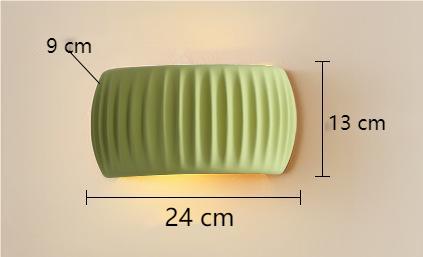 Applique Murale Scandinave en Résine - Éclairage Design avec Texture Ribblée