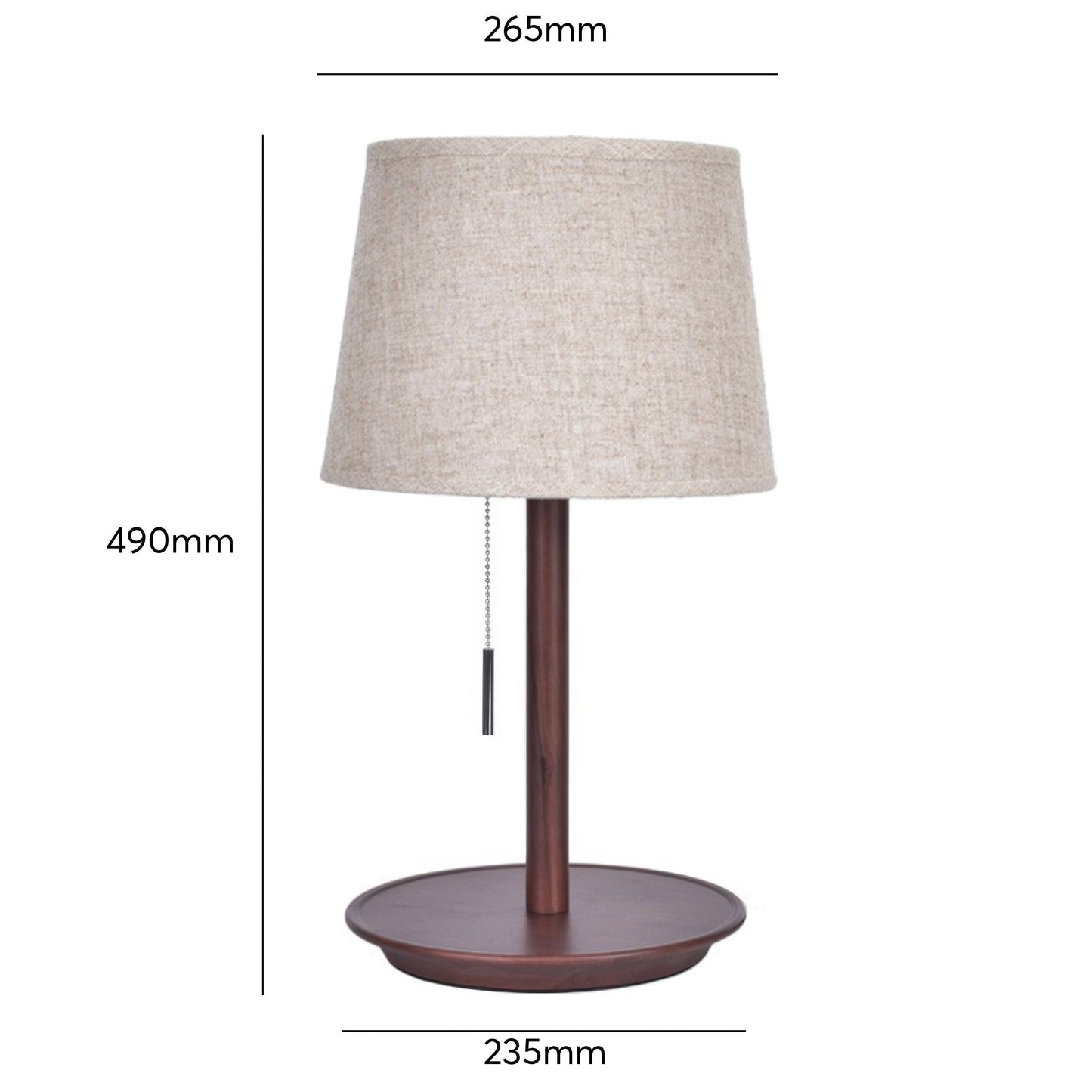Lampe Gentle Glow Nordic Walnut - Éclairage Naturel et Apaisant en Bois et Tissu