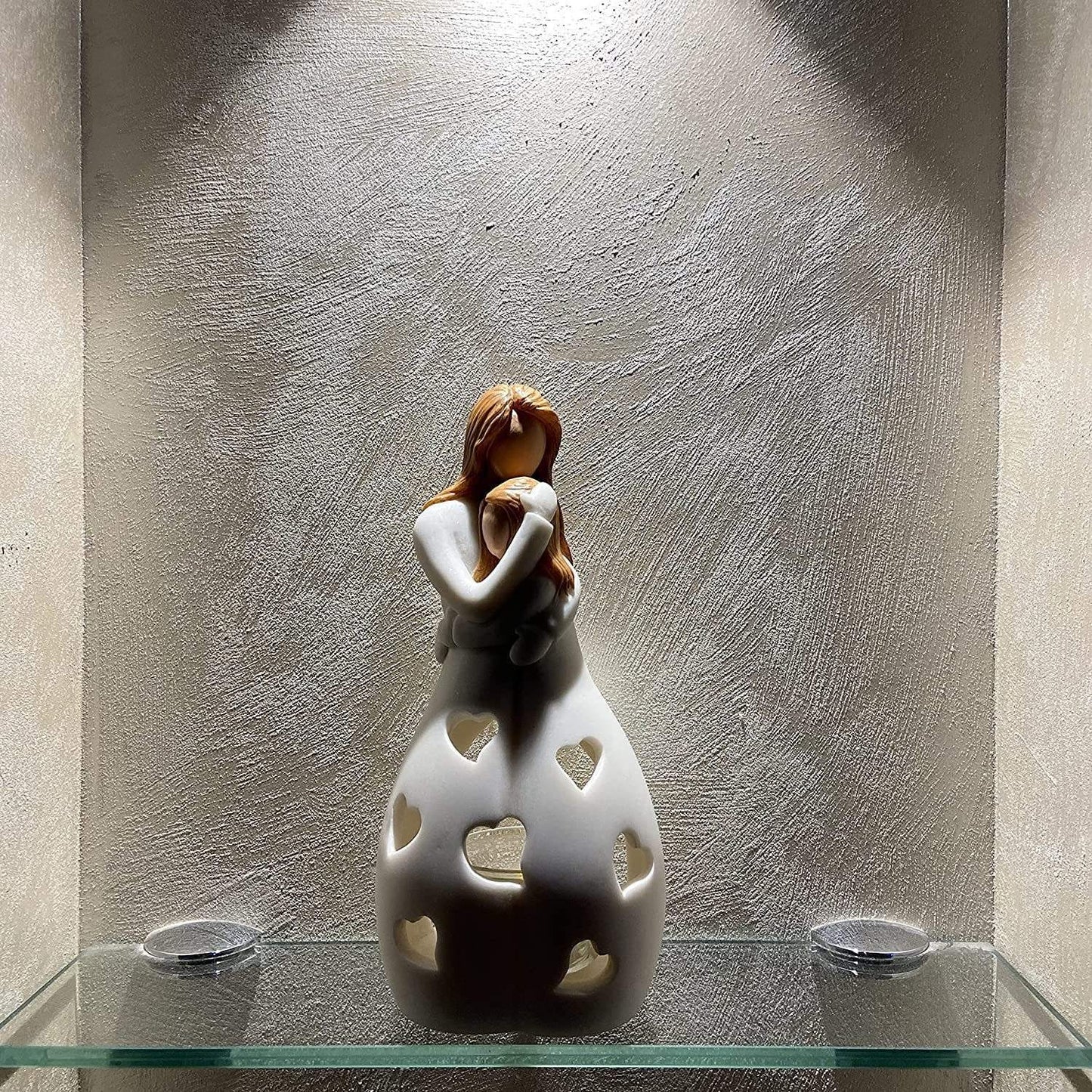 Lampe Eternal Love - Éclairage Romantique et Élégant en Résine Beige