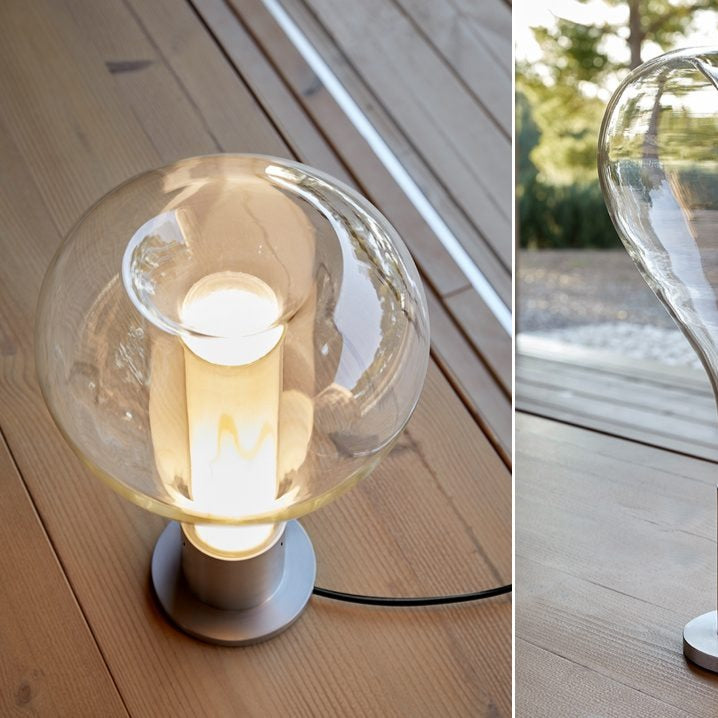 Lampe de Table Art Lava en Verre – Éclairage LED Dynamique et Apaisant