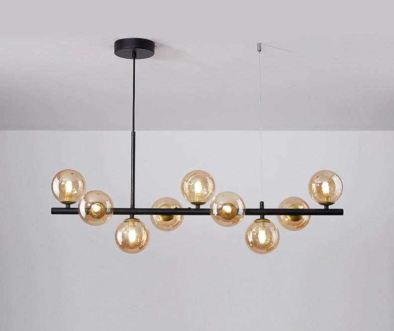 Armature - Pendelleuchte Luxueuse pour Salle à Manger, Élégance Moderne avec Verre et Métal
