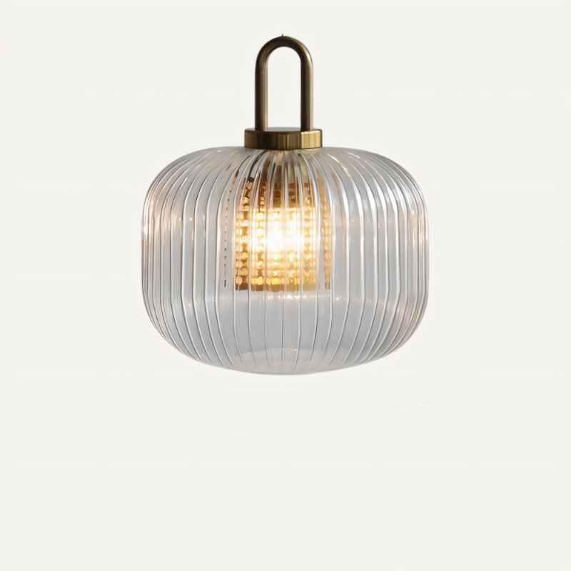 Lampe Suspendue Tosqa – Éclairage LED Élégant avec Design en Verre Strié