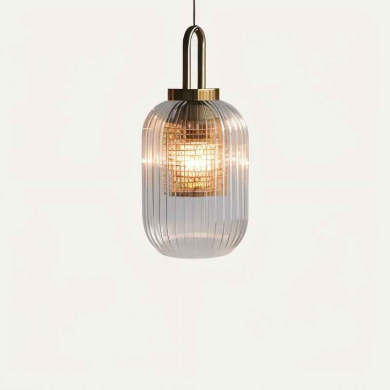 Lampe Suspendue Tosqa – Éclairage LED Élégant avec Design en Verre Strié