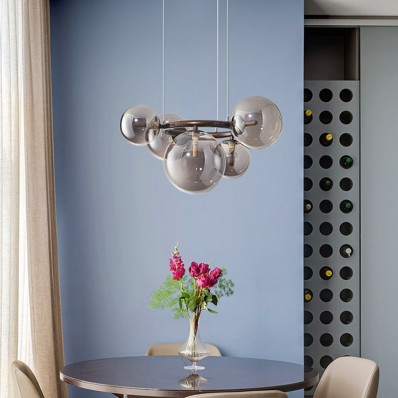 Suspension Moderne à 3 Anneaux LED - Lampe de Salle à Manger Dimmable et Élégante