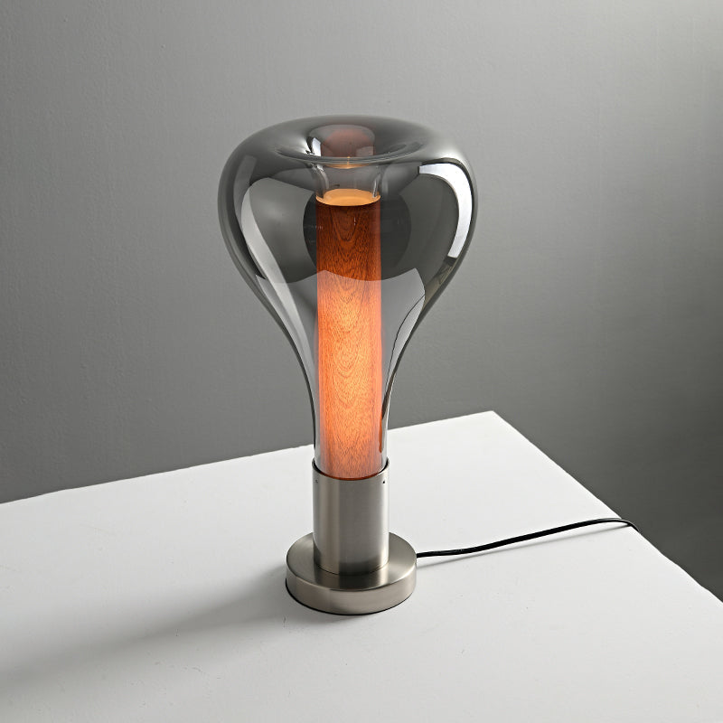 Lampe de Table Art Lava en Verre – Éclairage LED Dynamique et Apaisant