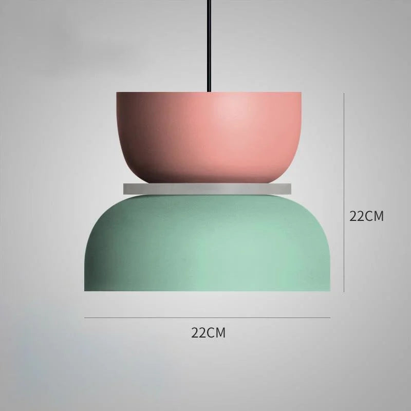 MacaronLight - Lampe Suspension Moderne Style Macaron Scandinave