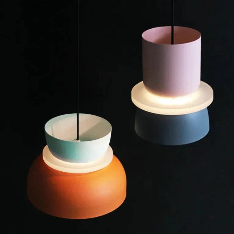 MacaronLight - Lampe Suspension Moderne Style Macaron Scandinave