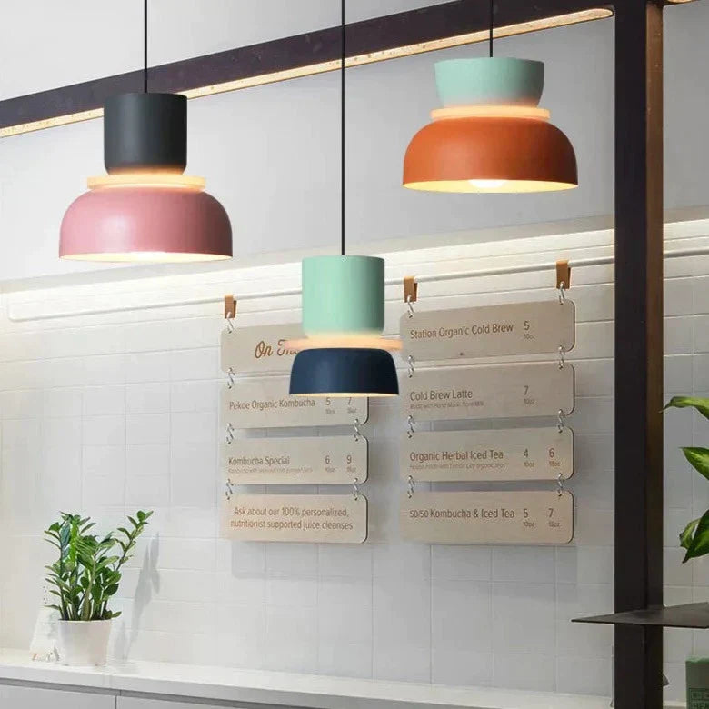 MacaronLight - Lampe Suspension Moderne Style Macaron Scandinave