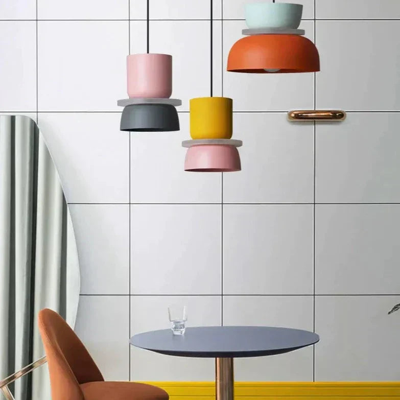 MacaronLight - Lampe Suspension Moderne Style Macaron Scandinave