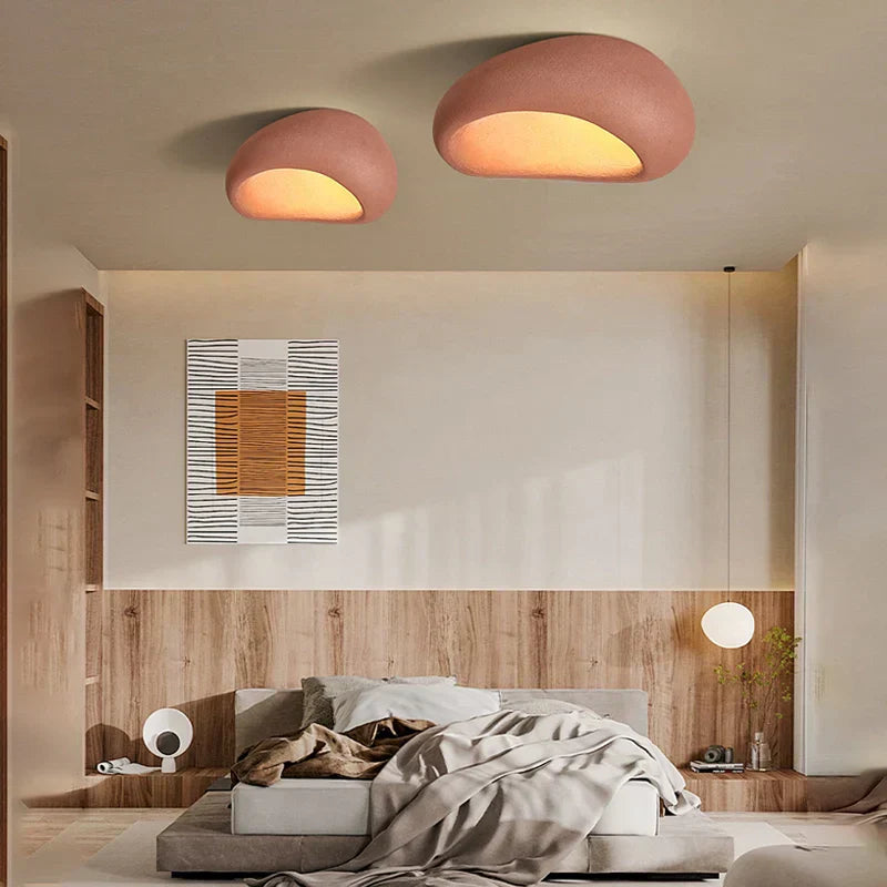 Plafonnier Wabi Sabi – Élégance Minimaliste avec Lumière LED