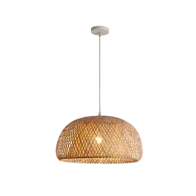 Lampe Pendante en Bambou - Design Artisanal Rattan pour Intérieur Élégant