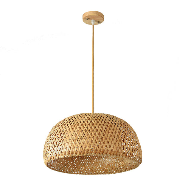 Lampe Pendante en Bambou - Design Artisanal Rattan pour Intérieur Élégant