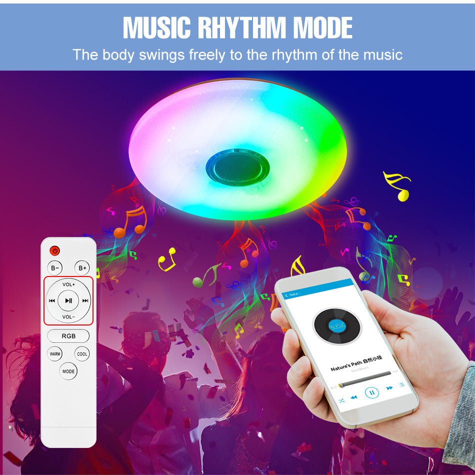 Plafonnier Smart Modern RGB - Éclairage Dynamique et Multicolore avec Contrôle Smartphone