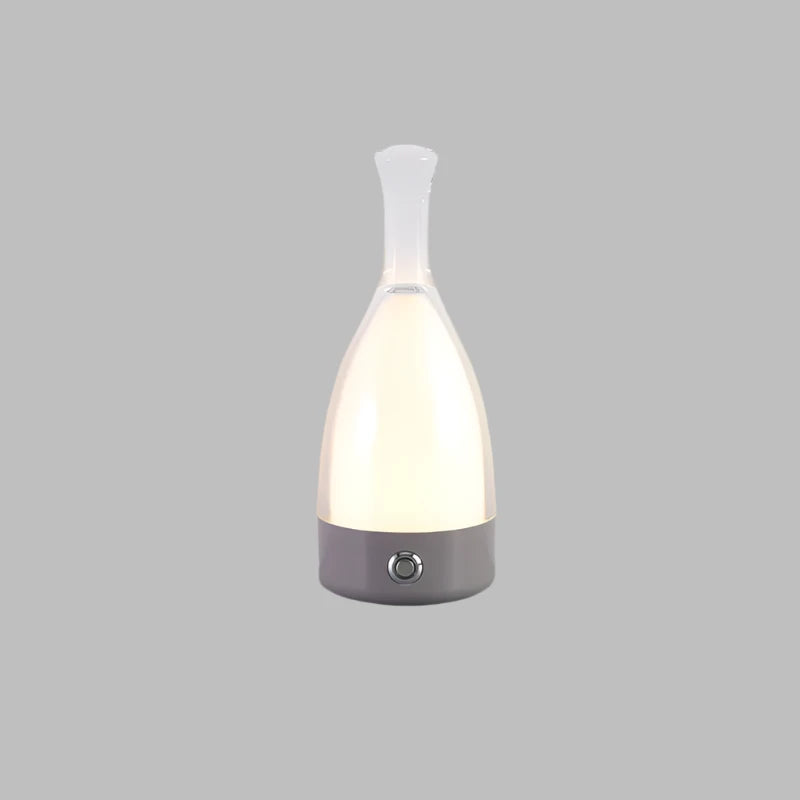 Lampe de Nuit Décorative Rechargeable en Forme de Bouteille de Vin – Éclairage Ambiance LED avec Fonction Dimmable