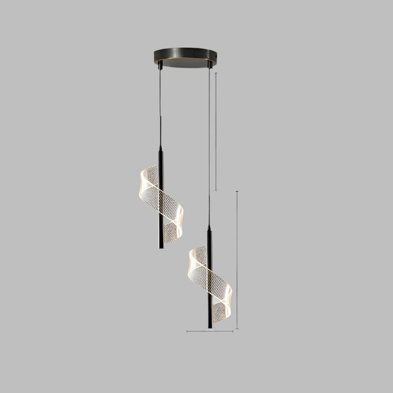 Suspension LED Moderne en Métal - Éclairage Contemporain Écoénergétique