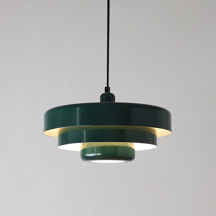 Suspension Vintage Multi-Couches – Éclairage Moderne et Raffiné