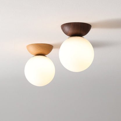 Suspension Log Japonaise - Lampe LED avec Lumière Réglable pour Ambiance Épurée