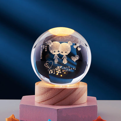 LumiOrb | Lumière en cristal 3D créative