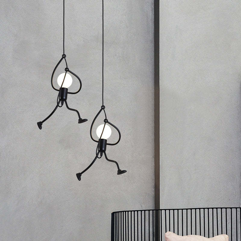 Lampe Suspendue Retro Iron Man - Design Humoristique et Élégant