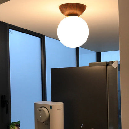 Suspension Log Japonaise - Lampe LED avec Lumière Réglable pour Ambiance Épurée