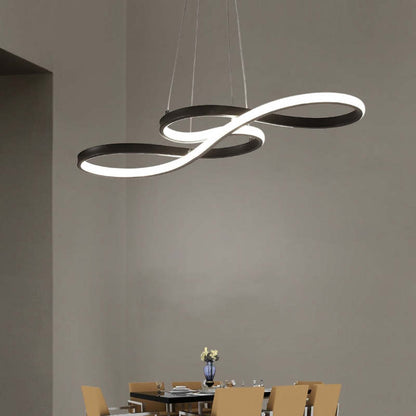 Lampe Suspendue Design Notes de Musique – LED avec Cadre en Métal (Noir, Blanc, Or)