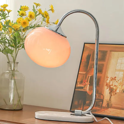 Lampe de Table Marshmallow - Design Moderne en Métal et Verre avec Éclairage Doux