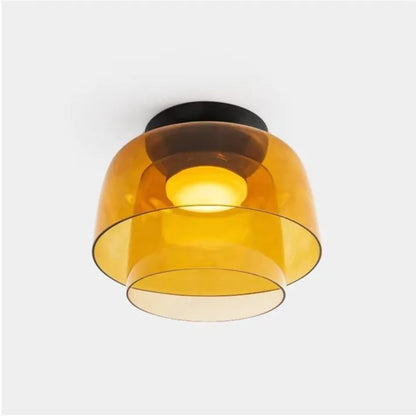 Plafonnier en Verre Design Médiéval Nordique – Éclairage Élégant et Chauffant pour Salon, Chambre ou Salle à Manger