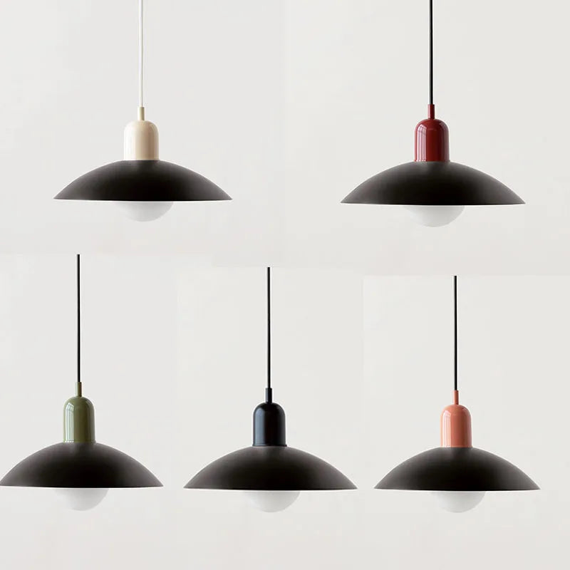 Suspension Macaron Moderne - Abat-jour en Verre Coloré, Design Unique, Idéale pour Cuisine et Salon