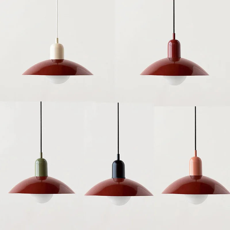 Suspension Macaron Moderne - Abat-jour en Verre Coloré, Design Unique, Idéale pour Cuisine et Salon