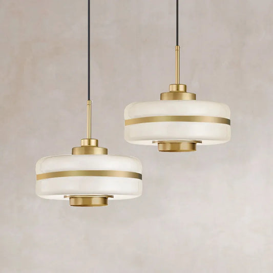 Suspension LED Nordic Luxury - Lampe Élégante en Verre et Métal pour Intérieur Moderne